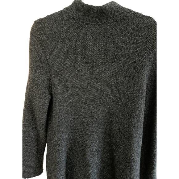 Eileen Fisher Women Boucle Organic Wool Sweater Coat 12/14 Lagenlook Minimalist - Picture 7 of 7